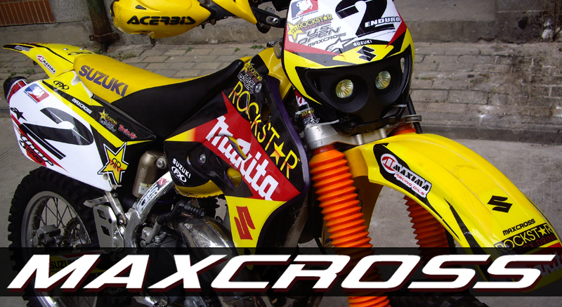 SUZUKI RMX250S 1996-N' (Iron tank version) ROCKSTAR MAKITA STYLE